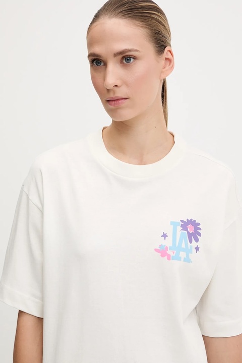 47 brand t-shirt bawełniany MLB Los Angeles Dodgers damski kolor biały BB012TMPEES654937SS - zdjęcie produktu nr 2