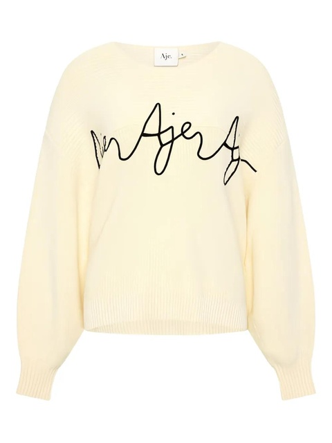 Aje logo-embroidery long-sleeve sweater - Neutrals - zdjęcie produktu nr 1