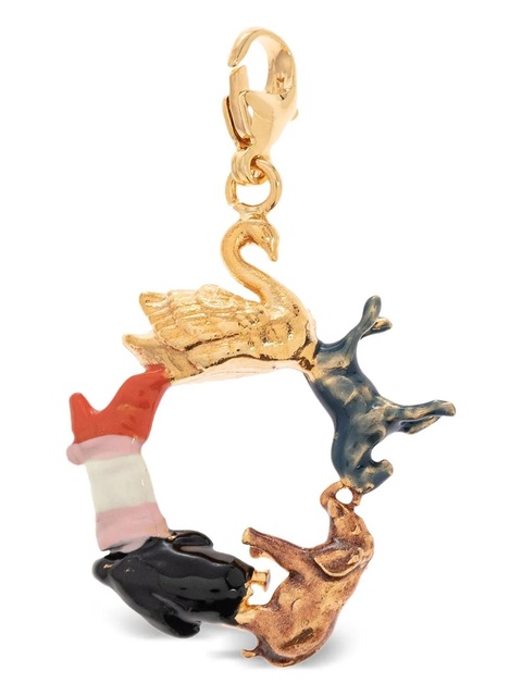 Marni Alphabet O animal-circle pendant - Gold - zdjęcie produktu nr 2