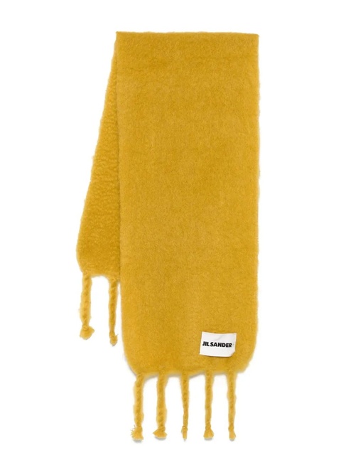 Jil Sander brushed-finish scarf - Yellow - zdjęcie produktu nr 1