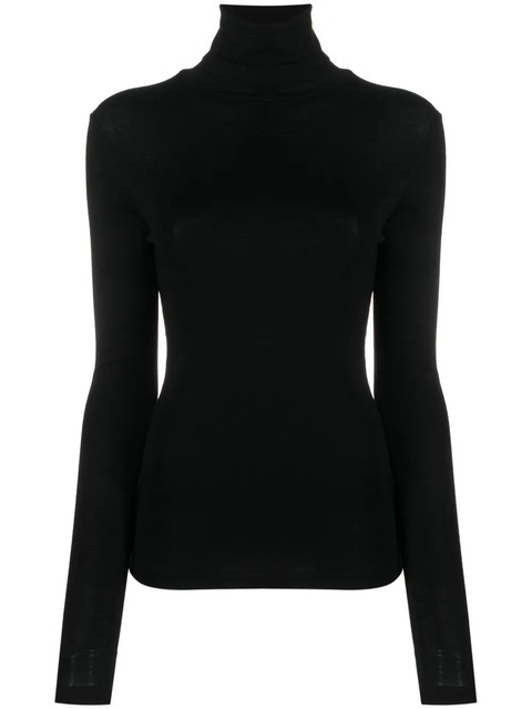 Róhe roll-neck merino-wool top - Black - zdjęcie produktu nr 1