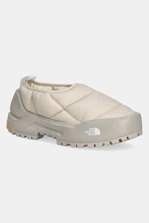 The North Face kapcie Base Camp Thermoball Mule kolor beżowy NF0A8DBUEXL1 - zdjęcie produktu nr 1