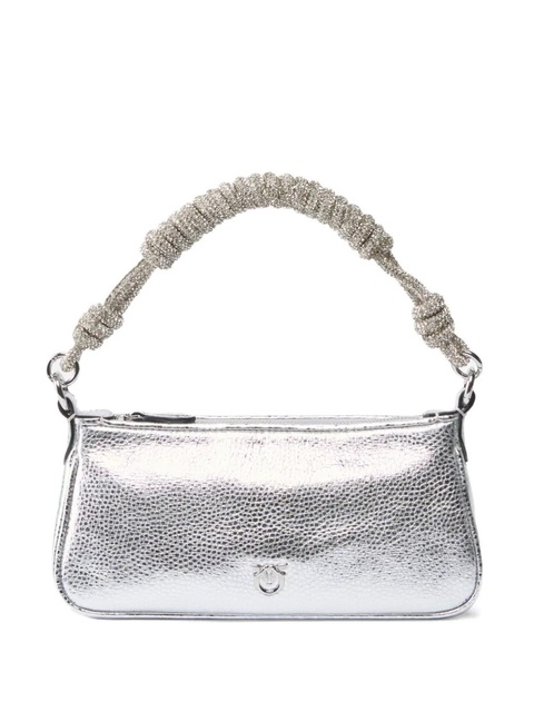 PINKO crystal-embellished shoulder bag - Silver - zdjęcie produktu nr 1