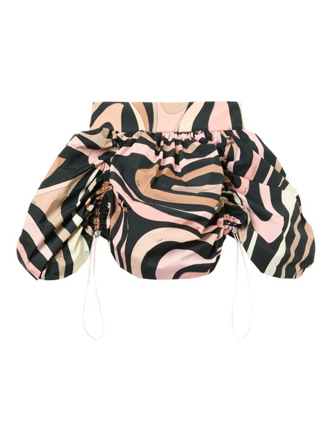 PUCCI marble-print drawstring skirt - Pink - zdjęcie produktu nr 2