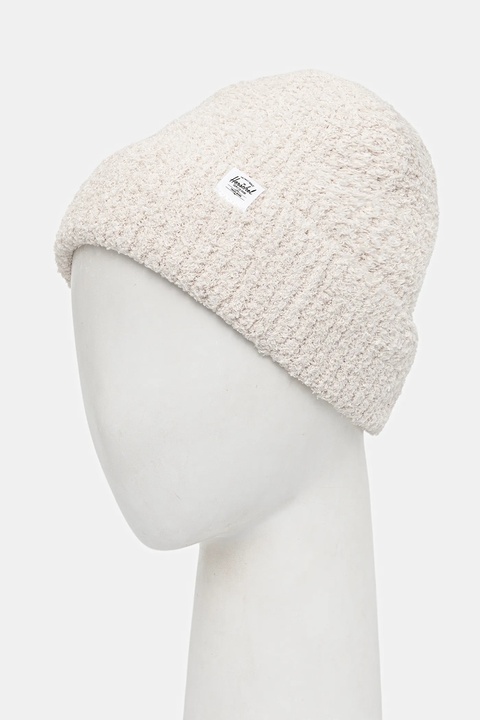 Herschel czapka Boucle Beanie kolor beżowy - zdjęcie produktu nr 2