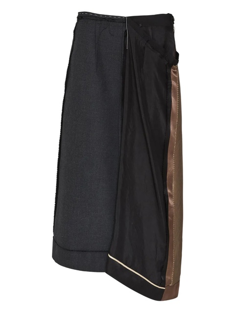 Maison Margiela asymmetrical panelled skirt - Grey - zdjęcie produktu nr 1