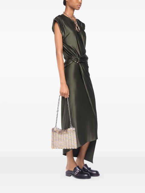 Rabanne draped satin midi dress - Green - zdjęcie produktu nr 2