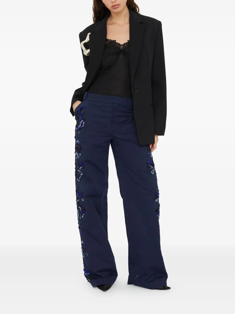 Christopher Esber Duke embellished trousers - Blue - zdjęcie produktu nr 1