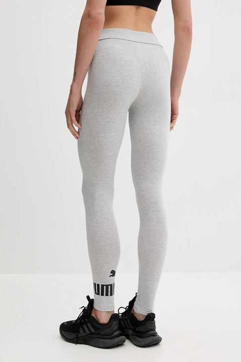 Puma legginsy damskie kolor szary z nadrukiem 682426 - zdjęcie produktu nr 2