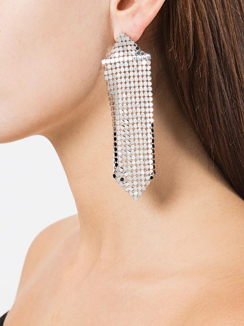 Rabanne chain mail earring - Metallic - zdjęcie produktu nr 2