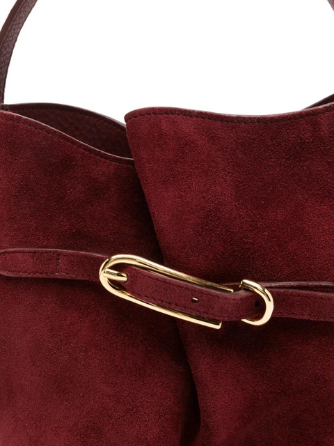 Liffner mini suede bucket bag - Red - zdjęcie produktu nr 2