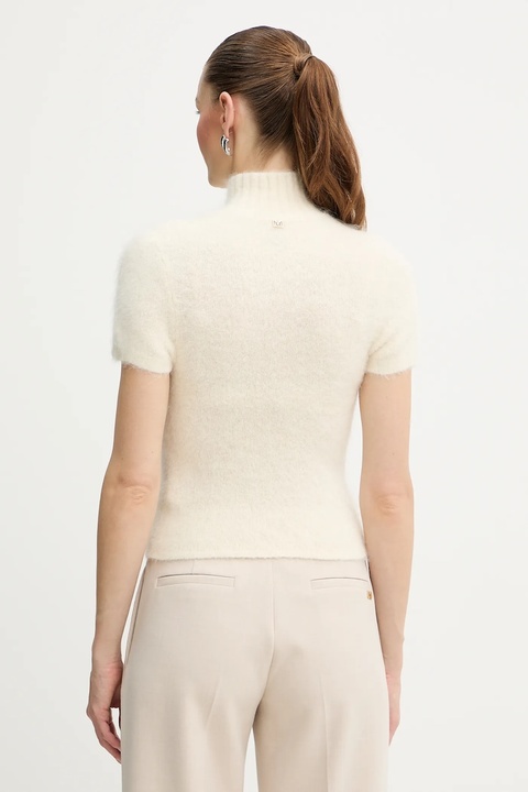 Marciano Guess sweter z dodatkiem alpaki AGNES damski kolor beżowy z półgolfem 5BGR10 5794Z - zdjęcie produktu nr 2