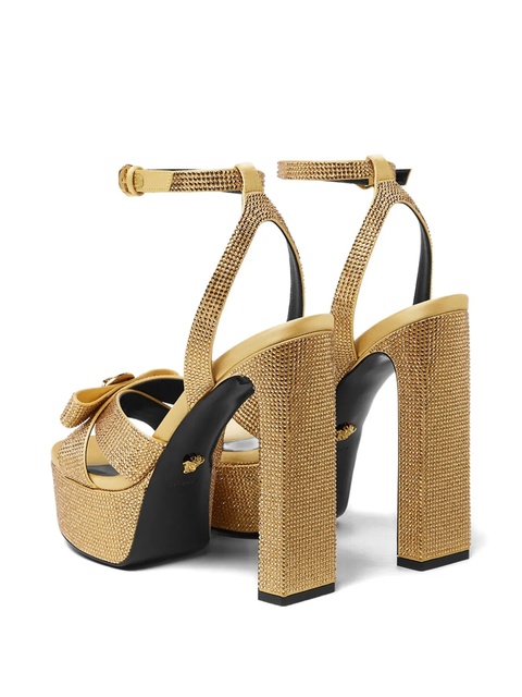 Versace 140mm crystal-embellished sandals - Yellow - zdjęcie produktu nr 2
