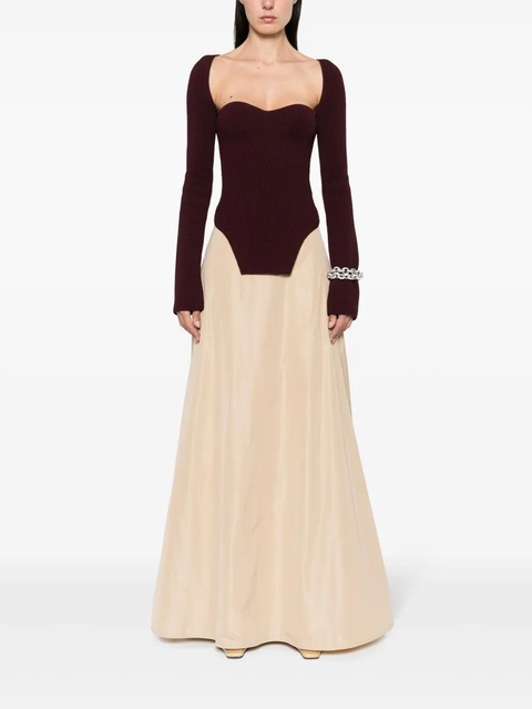 Jil Sander flared maxi skirt - Neutrals - zdjęcie produktu nr 1