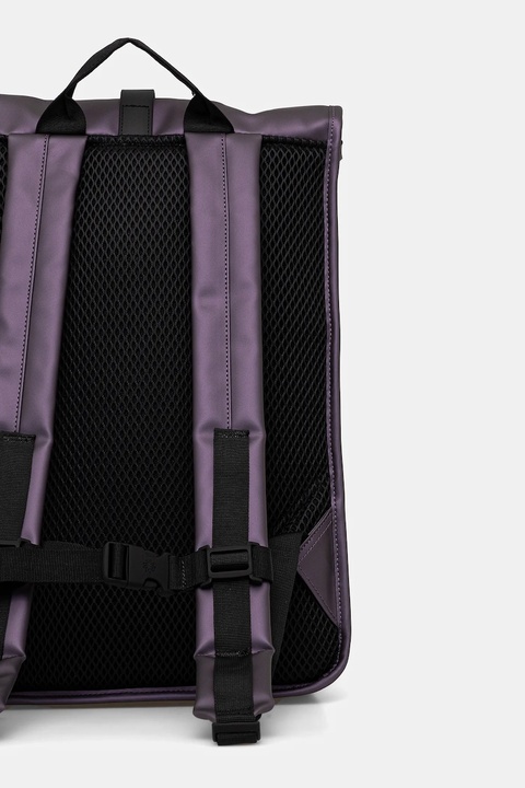 Rains plecak 13320 Rolltop Rucksack W3 kolor fioletowy duży gładki 13320 - zdjęcie produktu nr 1