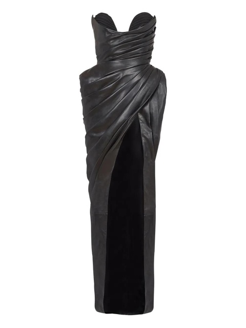 Balmain leather bodycon dress - Black - zdjęcie produktu nr 1