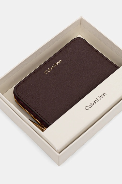 Calvin Klein portfel damski kolor bordowy LV04F1091G - zdjęcie produktu nr 1