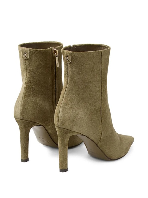 Jimmy Choo 85mm Frankie pointed-toe ankle boots - Green - zdjęcie produktu nr 2