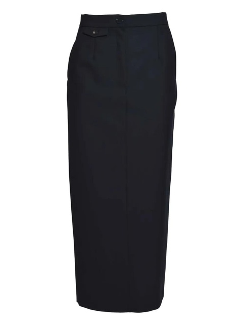 SOLOTRE button pocket midi skirt - Blue - zdjęcie produktu nr 1
