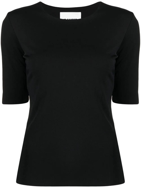 Jil Sander round neck short-sleeved T-shirt - Black - zdjęcie produktu nr 1