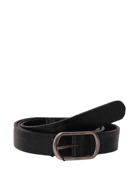 Weekend Max Mara Vignola embossed leather belt - Black - zdjęcie produktu nr 2