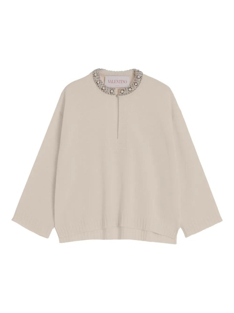Valentino Garavani embroidered sweater - Neutrals - zdjęcie produktu nr 1
