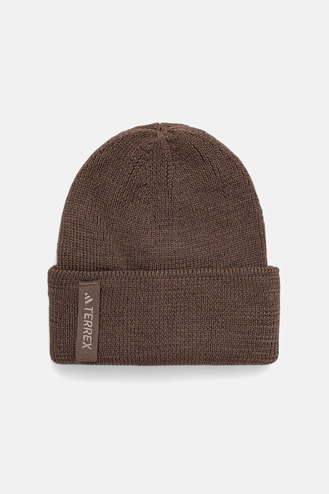 adidas TERREX czapka wełniana XPL Mer kolor brązowy JW0885 - zdjęcie produktu nr 2