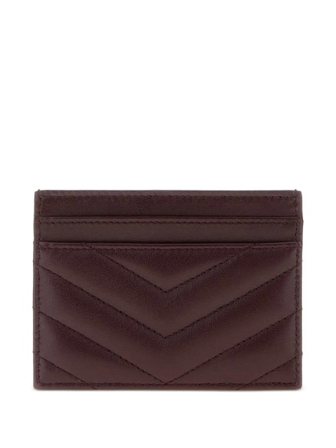 Saint Laurent Cassandre-plaque cardholder - Red - zdjęcie produktu nr 2