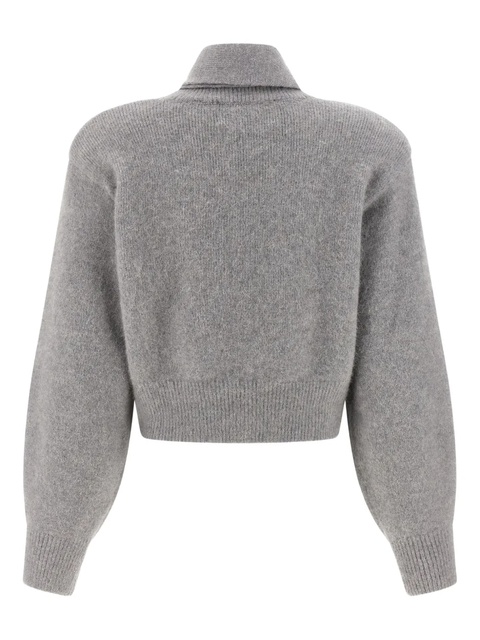 ROTATE BIRGER CHRISTENSEN button-fastening cardigan - Grey - zdjęcie produktu nr 2