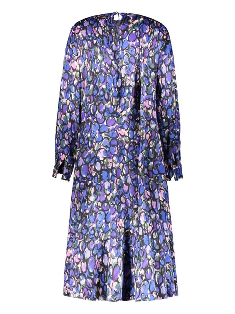Balenciaga jacquard floral-print dress - Blue - zdjęcie produktu nr 1