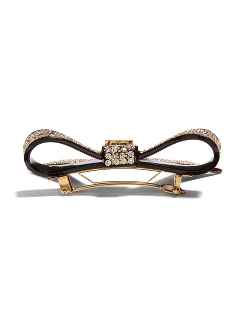 Valentino Garavani VLogo Signature hair clip - Black - zdjęcie produktu nr 2