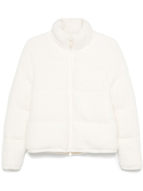 Moncler knitted puffer jacket - Neutrals - zdjęcie produktu nr 1