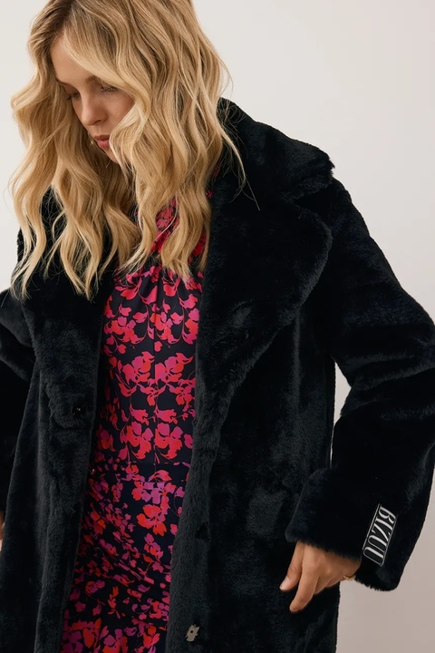 Bizuu płaszcz LIVORNO kolor czarny LIVORNO CZARNY - zdjęcie produktu nr 2