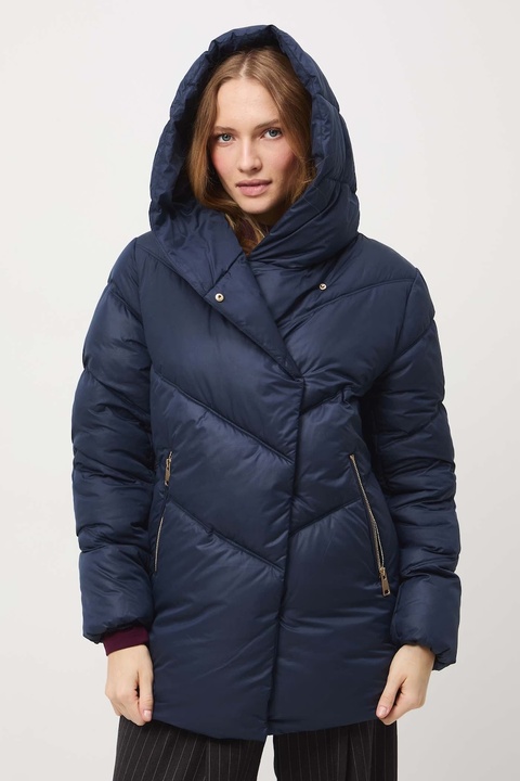Medicine kurtka damska kolor granatowy zimowa oversize - zdjęcie produktu nr 1