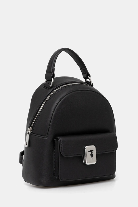 Trussardi plecak skórzany damski kolor czarny mały gładki Z607E005984N - zdjęcie produktu nr 2