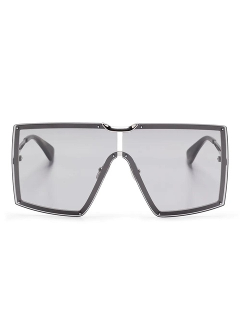 Max Mara Eyewear oversize-frame sunglasses - Silver - zdjęcie produktu nr 1