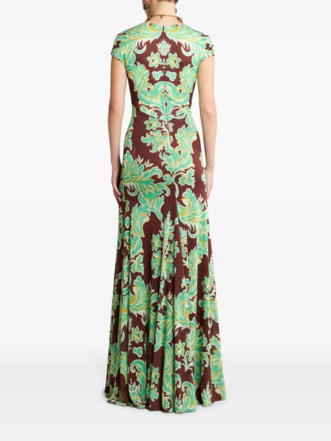ETRO graphic-print jersey dress - Green - zdjęcie produktu nr 2