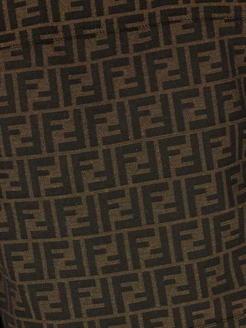 FENDI FF-motif cropped jacket - Brown - zdjęcie produktu nr 2