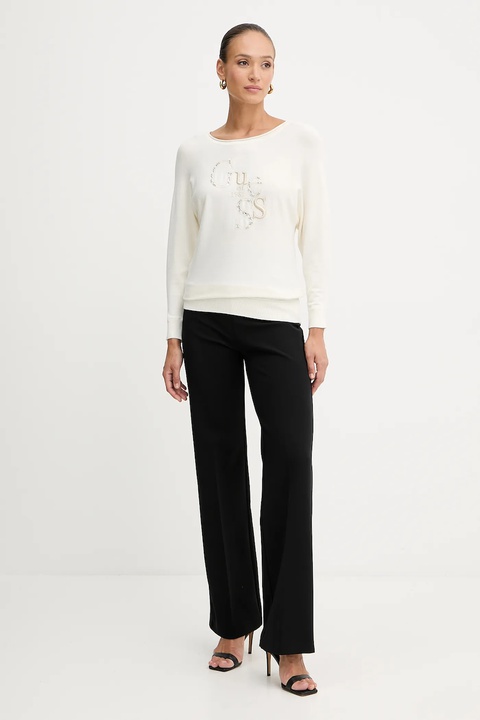 Guess sweter KASSIDY damski kolor beżowy lekki W5YR22 Z2NQ2 - zdjęcie produktu nr 2