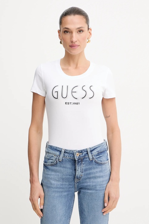 Guess t-shirt damski kolor biały W5YI05 J1314 - zdjęcie produktu nr 1