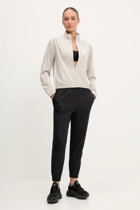 adidas Performance bluza treningowa Train Essentials damska kolor beżowy wzorzysta JE6173 - zdjęcie produktu nr 2