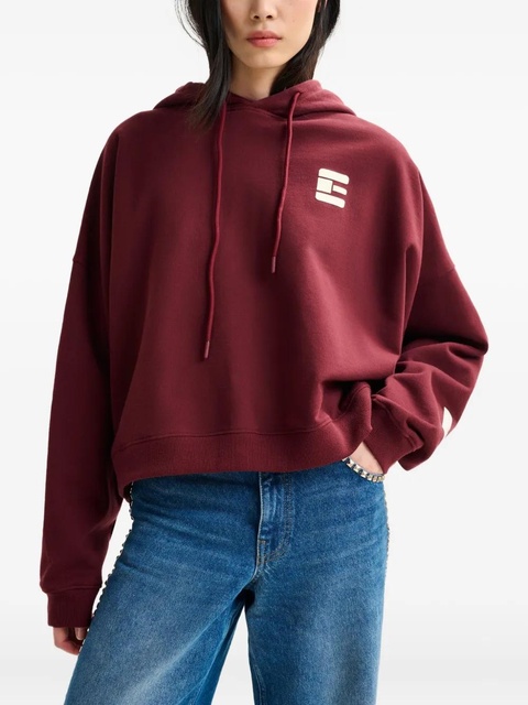 Essentiel Antwerp logo-print drawstring hoodie - Red - zdjęcie produktu nr 2
