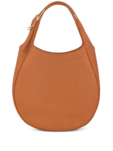 Longchamp Le Foulonné S grained-leather tote bag - Orange - zdjęcie produktu nr 1