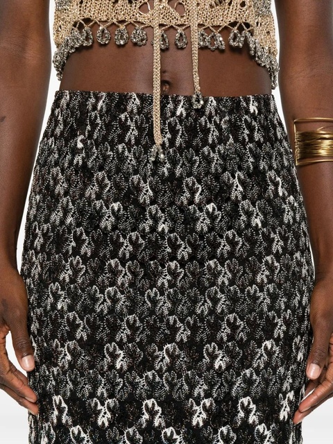 Missoni geometric-pattern skirt - Black - zdjęcie produktu nr 2