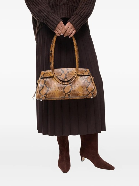 STAUD Maude snake-print shoulder bag - Orange - zdjęcie produktu nr 2