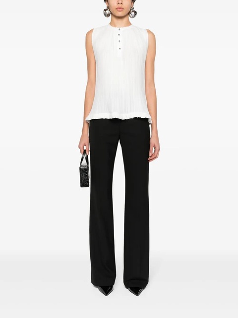 Lanvin sleeveless plissé top - White - zdjęcie produktu nr 2