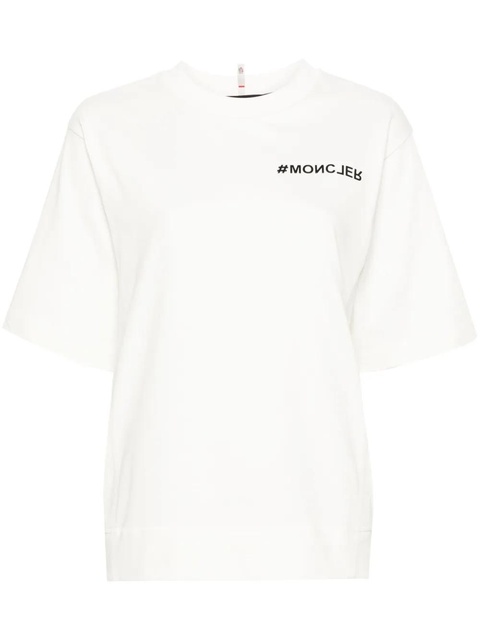 Moncler Grenoble logo-embossed cotton T-shirt - White - zdjęcie produktu nr 1