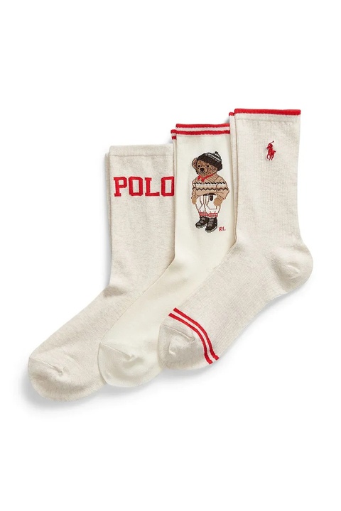 Polo Ralph Lauren skarpetki 3-pack kolor beżowy 455982964 - zdjęcie produktu nr 1