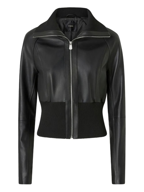PINKO leather jacket - Black - zdjęcie produktu nr 1