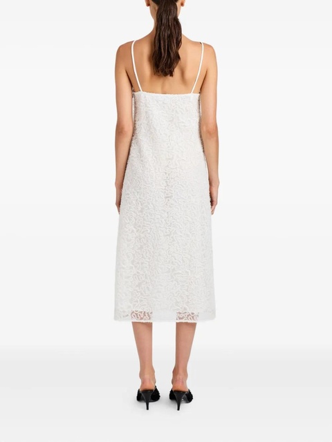 Proenza Schouler Virginie embroidery-detail midi dress - White - zdjęcie produktu nr 2